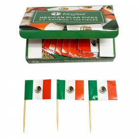 KingSeal - Mexican Paper Flag Picks, 100/144 count