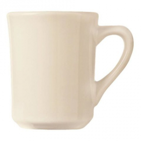 World Tableware - Kingsmen Tiara Coffee Mug, 8.5 oz Cream White