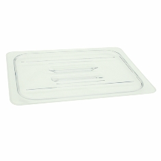 Winco - Food Pan Solid Cover, Full Size Clear PC Plastic