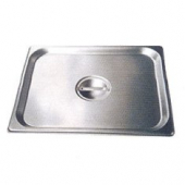 Winco - Steam Table Pan Cover, 1/2 Size Flat Solid Stainless Steel