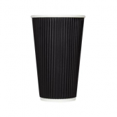 Karat - Hot Paper Cup, 16 oz Black Ripple
