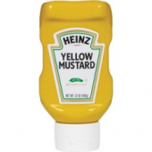 Heinz - Yellow Mustard Upside Down/Flat Bottom Squeeze Bottle, 13 oz