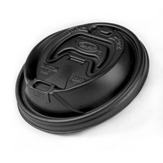 Dart - Travel Lid with Reclosable Tab, Black