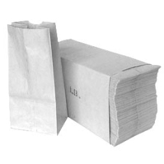 Paper Bag, #16 White, 7x5x15