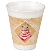 Dart - Foam Cup, Caf&eacute; Gourmet Design Print, 16 oz