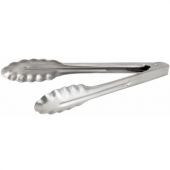 Winco - Tongs, 9&quot; Stainless Steel Utility Tong, Extra Heavyweight