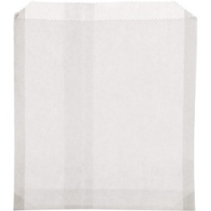 Dry Wax Bag, #18, White, 6x.75x6.5