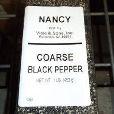 Nancy Brand - Black Pepper, Coarse, 1 Lb