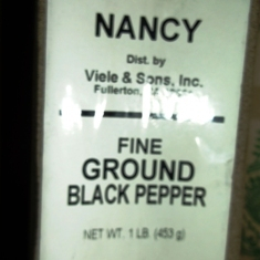 Nancy Brand - Black Pepper, Fine, 1 Lb