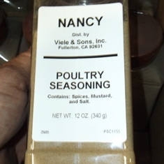 Nancy Brand - Poultry Seasoning, Ground, 1 Lb