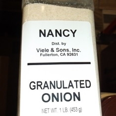 Nancy Brand - Onion, Granulated, 1 Lb