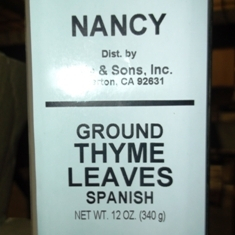 Nancy Brand - Ground Thyme, 12 oz