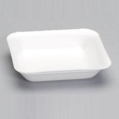 Supermarket Tray, #1 White Foam, 5.25x5.25x1