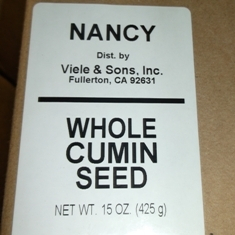 Nancy Brand - Cumin Seed, Whole, 15 oz