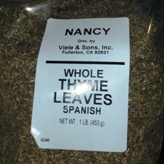 Nancy Brand - Thyme Leaves, Whole, 1 Lb