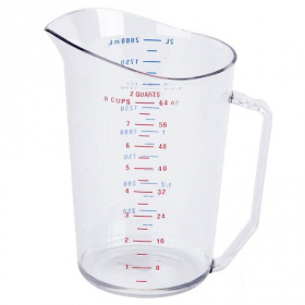 Cambro - Measuring Cup, 2 Quart, Clear Plastic