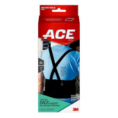 ACE - Work Belt Back Support, One Size Fits All Black, each