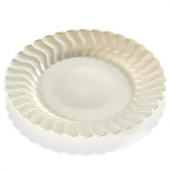 Fineline Settings - Flairware Dinner Plate, 9&quot; Clear Plastic