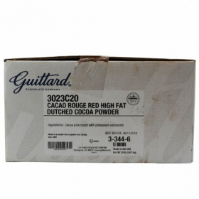 Guittard Chocolate - Cocoa Rouge Powder, Unsweetened Red High Fat Dutched, 20 Lb