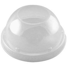 Dart - Lid, Dome Lid with 1.5&quot; Hole, Clear Plastic, Fits 8-16 oz Cups