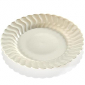 Fineline Settings - Flairware Dinner Plate, 10.25&quot; Clear Plastic