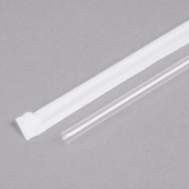 Wrapped Straw, 10.25&quot; Jumbo Clear