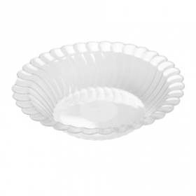 Fineline Settings - Flairware Bowl, 10 oz Clear Plastic