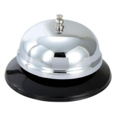Winco - Call Bell, 3.5&quot; Chrome Plated with Plastic Base