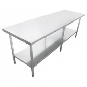 Omcan - Work Table, 30x96x34 Stainless Steel, each