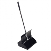 Impact - Lobby Dust Pan with Cover, Black Metal with 31&quot; Handle, each