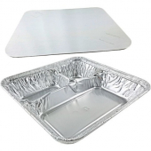HFA - Aluminum Container, Large Oblong with 3 Compartments and Board Lid