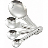 Winco - Measuring Spoon Set, Economy Stainless Steel with 4 Pieces
