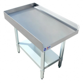Omcan - Equipment Stand, 30x15 18-Gauge Stainless Steel with 1.5&quot; Upturn on 3 Sides, each