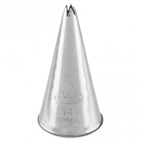 Cake Decorating/Pastry Piping Tip, #1 Star Stainless Steel
