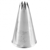 Cake Decorating/Pastry Piping Tip, #6 Star Stainless Steel