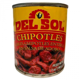 Del Sol - Chipotle Peppers in Adobo Sauce, 24/7 oz