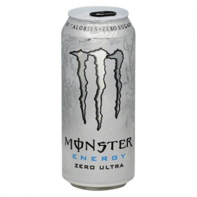 Monster Energy Drink, White, 24/16 oz