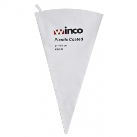 Winco - Piping/Pastry Bags, 21&quot; Cotton with Plastic Coating, Reusable