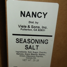 Antonio Brand - Seasoned Salt, 25 Lb