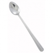 Winco - Dominion Iced Tea Spoon, Medium Weight Vibro Finish, 18/0 Stainless Steel