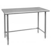 Omcan - Work Table, 30x72x34 Stainless Steel with Open Base and Leg Brace