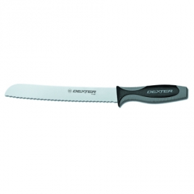 Dexter Russell - V-Lo Bread Knife, 8&quot; Scalloped Blade with Black Handle, each