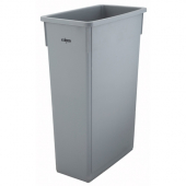 Winco - Trash Can, 23 Gallon Slender Gray