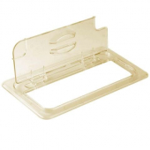 Cambro - H-Pan Food Pan FlipLid Solid, Fits 1/3 Size, 12.75x6.94, Amber Plastic, each