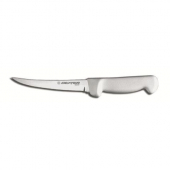 Dexter Russell - Basics Boning Knife, 6&quot; Curved Stiff Blade with White Plastic Handle, each