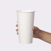 Cold Paper Cup, 32 oz Double Poly White, 500 count