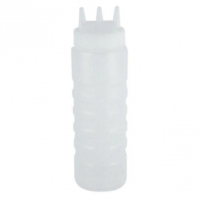 Vollrath - Traex Squeeze Bottle with Tri Tips, 24 oz Clear Plastic