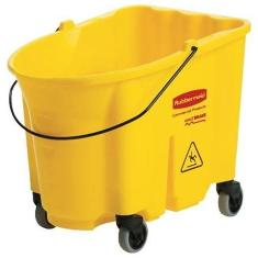 Rubbermaid - WaveBrake Mop Bucket and Side Press, 35 Qt Yellow, each