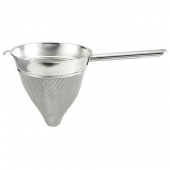 Winco - Bouillon Strainer, 10&quot; Stainless Steel with Extra Fine Mesh and Hollow Handle, each