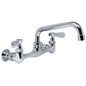 Omcan - Splash Mounted Faucet for 18x18 One Tub Sinks, Stainless Steel, each
